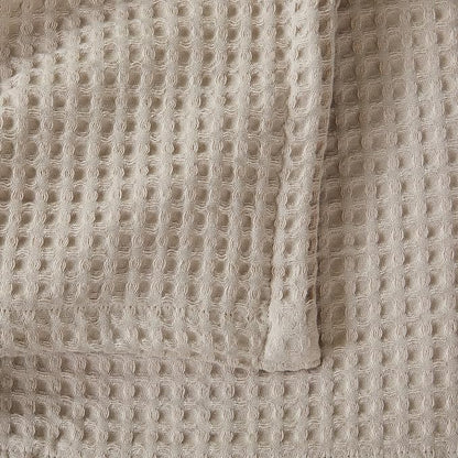 100% Cotton Waffle Weave Bed Blanket | Soft, Breathable, and Lightweight Blanket for All-Season | Perfect for Layering | Brielle Collection (Full/Queen, Taupe)