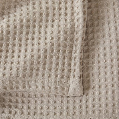 100% Cotton Waffle Weave Bed Blanket | Soft, Breathable, and Lightweight Blanket for All-Season | Perfect for Layering | Brielle Collection (King, Taupe)