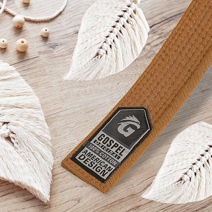 GOSPEL Vintage Series BJJ Belt for Men & Women | Brazilian Jiu Jitsu Belt with Vintage Colors