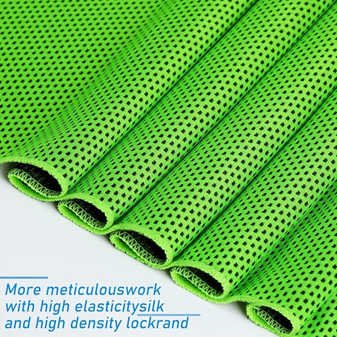 Cooling Towels 40 Pack 40"x 12", 160gsm Bulk Cool Towels, Soft Breathable, Super Absorbent, Quick Cold Towel, for Bowling, Yoga, Travel, Camping, Golf, Football, Hiking, Outdoor Work