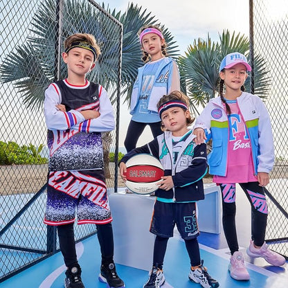 Kids Youth Basketball Size 4/5, 25.5"/27.5" Basketball for Boys and Girls Indoor Outdoor Play