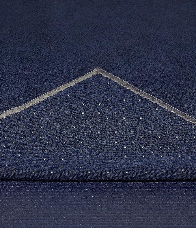 Manduka Yogitoes Yoga Towel – Rubber Grip Dots Non-Slip Bottom, Quick Dry Fitness Towel for Hot Yoga, Pilates, Exercise