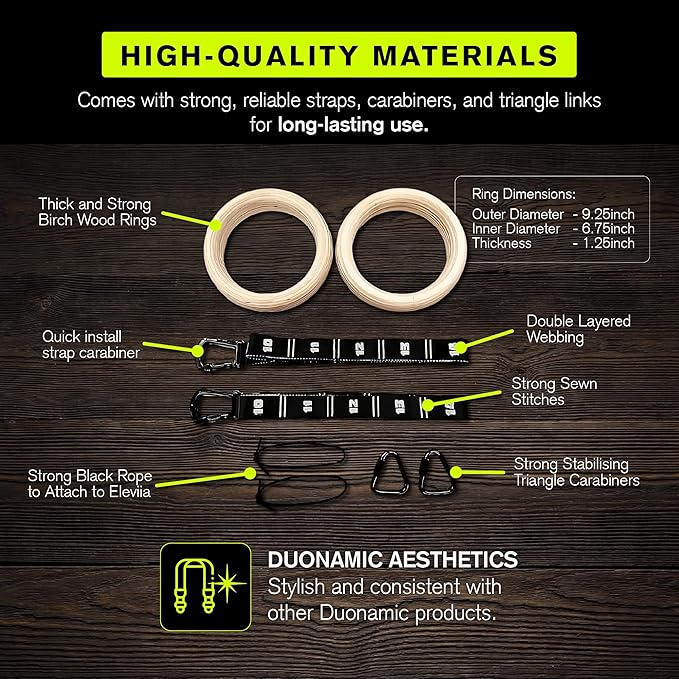 Duonamic Eleviia: Portable Doorway Pull-Up Bar – Lightweight, Travel-Ready, 250 lb Capacity