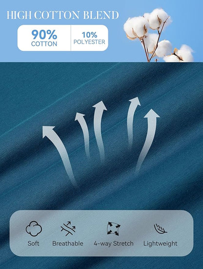 Esabel.C Jacquard Golf Shirts for Men Moisture Wicking Short Sleeve Performance Dry Fit Active Mens Polo Shirts