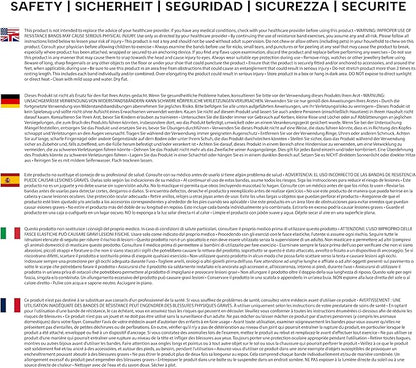 Resistance Bands with Handles and Door Anchor, Gym Resistance Tubes for Strength Training, Exercise Bands for Working Out, Physical Therapy, Home Workouts, Pilates & Crossfit