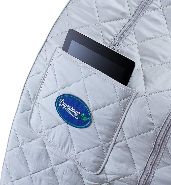 Durasage Portable Steam Sauna for Home - Personal Full Body Detox Sauna Tent with 800W Steam Generator, 60-Min Timer, Foldable Design & Chair for Relaxation