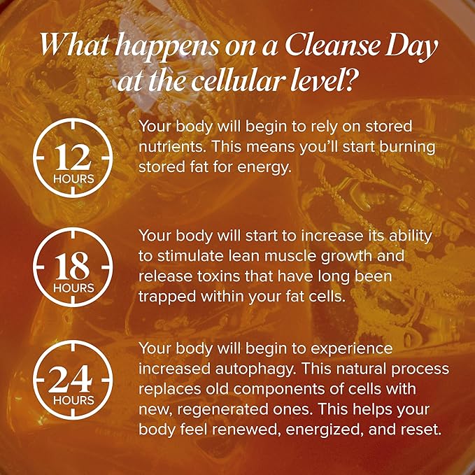 Isagenix Cleanse for Life - Powder Supplement for Cleanse Drink with No Laxatives or Diuretics - Support Metabolism with Vitamin B12 & Niacin -Peach Mango -3.4 Oz (16 Servings)