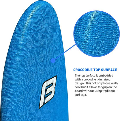 4'10" FUNBOARD Beginner Learning Softboard Surfboard Foam