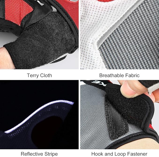 INBIKE 5mm Padded Half Finger Bike Bicycle Cycling Gloves