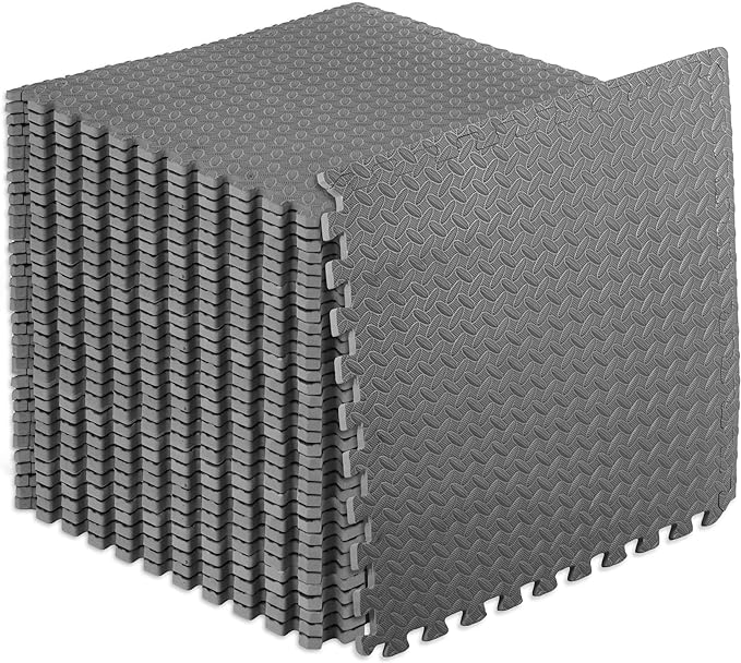 ProsourceFit Puzzle Exercise Mat ½ in 24 in 24 in 144 Sq 36 Tiles
