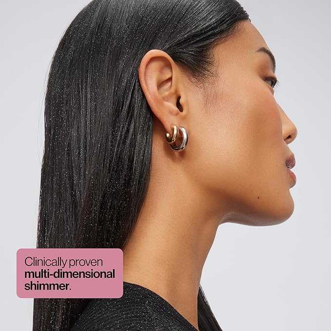 Eva NYC Kweeen Silver Hair and Body Glitter Spray - Our Original Ultra Shimmery Glitter, New Look - Adds Shine + Non-Sticky - Quick Drying Sparkle Spray - Warm Vanilla Scent - 4.9 oz