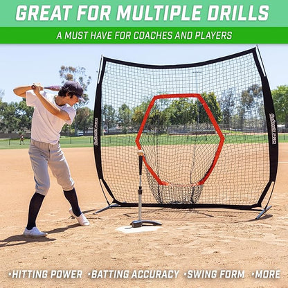 GoSports Baseball & Softball Pro Batting Tee with Heavy-Duty Tripod Base Design and Adjustable Height