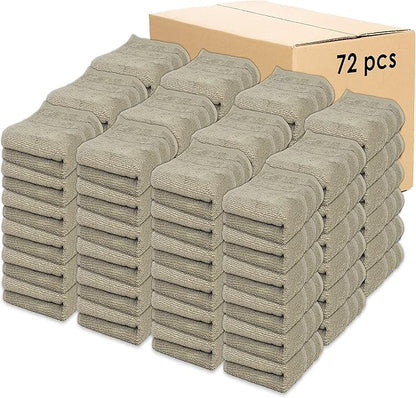 Kaufman - Premium Hand Towels Set for Bathroom, Spa, Gym, and Face Towel 100% Cotton Ring Spun, Ultra Soft Feel and Highly Absorbent Towels (Linen, 72-PK)