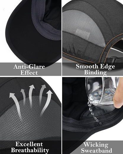 GADIEMKENSD Quick Dry Run Hat Cooling Breathable Mesh