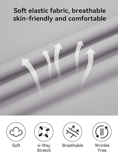 Esabel.C Jacquard Golf Shirts for Men Moisture Wicking Short Sleeve Performance Dry Fit Active Mens Polo Shirts