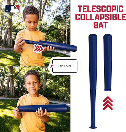 Franklin Sports Kids Baseball Pitching Machine - Pop A Pitch Batting Machine with Youth Bat + 3 Plastic Balls - Boys + Girls Toy