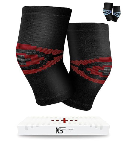 1V5 Performance Knee Support Compression Sleeve for Men & Women - Premium Recovery & Compression Sleeve for Weightlifting, Gym, Workout, Sport, Meniscus Tear, Arthritis - Please Check Sizing Chart