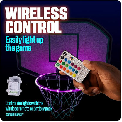 GlowCity Glow in The Dark Basketball for Teen Boy - Glowing Red Basket Ball, Light Up LED Toy for Night Ball Games - Sports Stuff & Gadgets for Kids Age 8 Years Old and Up. Great Gift for Boys & Girls