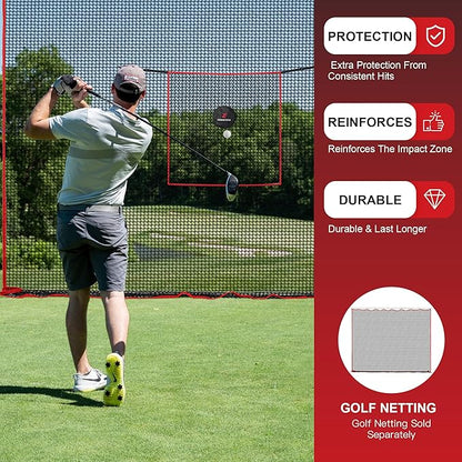 Golf Practice Net - Heavy Duty Driving Range Net with High Impact Chipping Target, Include Carry Bag and Golf Balls for Indoor Outdoor