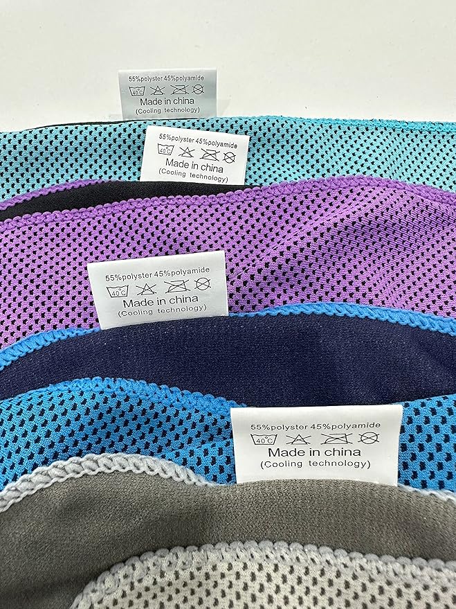 Sukeen 12 Pack Cooling Sports Towel Bulk (40"x12"), Quick-Drying Neck Cooling Wraps, Soft & Breathable Microfiber Ice Towel for Athletes, Sports Fitness Enthusiasts in Gym, Workers in Outdoor Summer