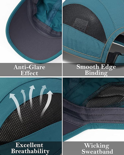 GADIEMKENSD Quick Dry Run Hat Cooling Breathable Mesh