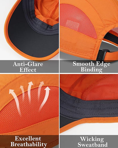 GADIEMKENSD Quick Dry Run Hat Cooling Breathable Mesh