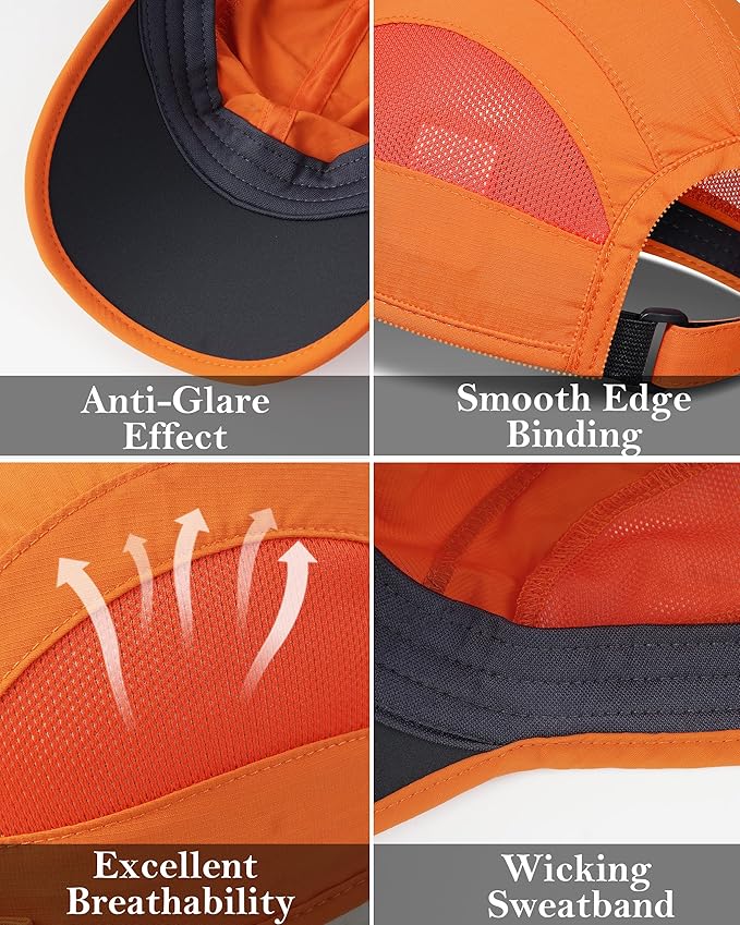 GADIEMKENSD Quick Dry Run Hat Cooling Breathable Mesh
