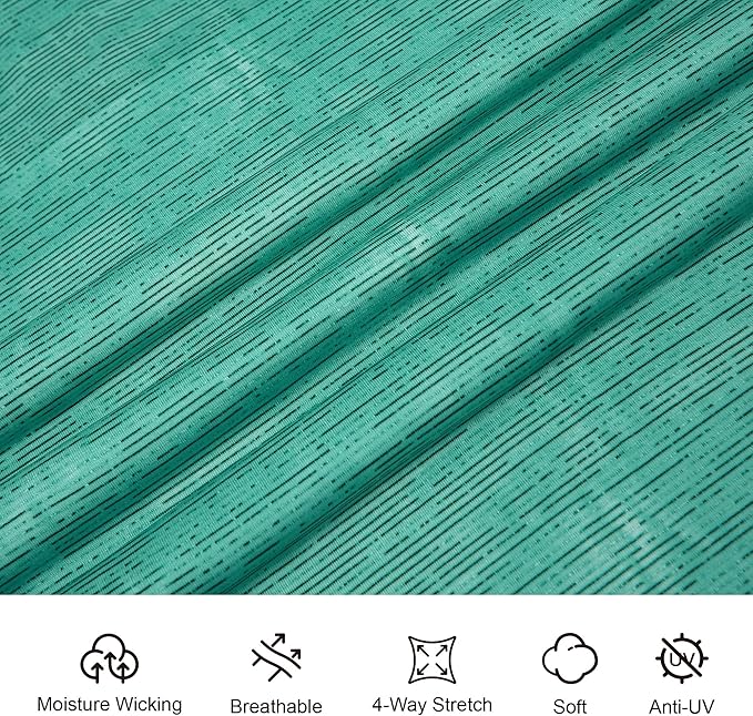 Esabel.C Jacquard Golf Shirts for Men Moisture Wicking Short Sleeve Performance Dry Fit Active Mens Polo Shirts