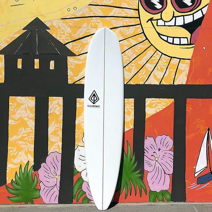 Epoxy Fiberglass Surfboard | High-Performance & Fun Single Fin Longboard Surfboard for All Wave Conditions | 8'0 | 9'0