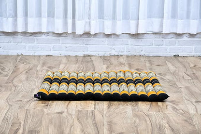 Leewadee Zabuton Seating Cushion – Square Floor Seat for Meditation Exercises, Light Yoga Mat Filled with Kapok