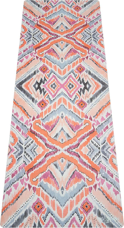 YOGA DESIGN LAB | The Combo Yoga Mat | 2-in-1 Mat+Towel | Eco Luxury | Ideal for Hot Yoga, Power, Bikram, Ashtanga, Sweat | Studio Quality | Includes Carrying Strap!