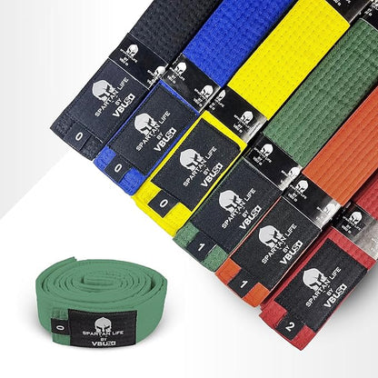 Karate Belt, All-Purpose Martial Arts Belt, Judo, Taekwondo Belt, Durable MMA Color Rank TKD Belt Size 0-6.