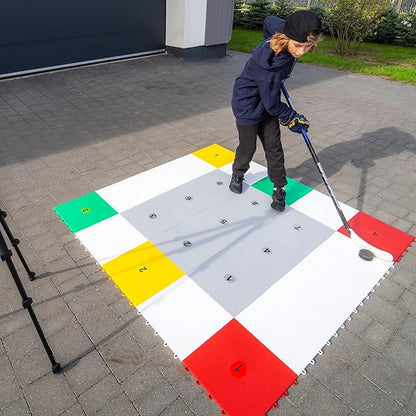 Hockey Revolution 360 Zone Lit - Professional Training Flooring Tiles - Improve StickHandling and Moving, Speed on Ice, Exercise, Fitness - Indoor and Outdoor Practice Zone with Hockey Trainer App