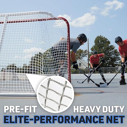 Franklin Sports Street Hockey Goal - Official Regulation Steel Hockey Net - Street Hockey Goal Set
