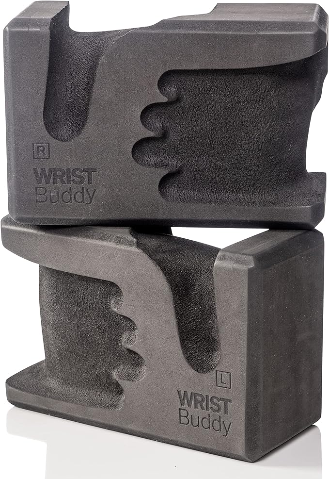 WRIST Buddy® Yoga Blocks 2 Pack | Reduces and Prevents Wrist Pain, Enhances Comfort Stability and Grip Strength on the Blocks | Hand-Shaped Blocks | EVA Yoga Accessories Set | Best Gifts for Yoga
