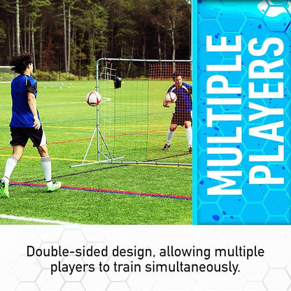 Franklin Sports Soccer Rebounder - Tournament Steel Rebounding Net - Perfect for Backyard Practice and Training - 12' x 6' & 6' x 4'