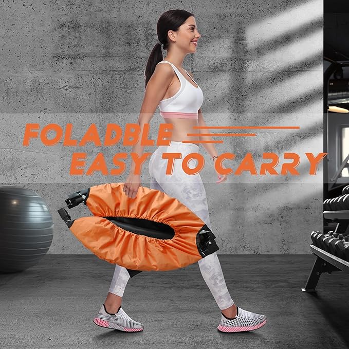 HYD-Parts 40" 48" Mini Trampoline for Adults and Kids Exercise Rebounder with Adjustable Bar Fitness Trampoline Indoor Max Load 330 440lbs