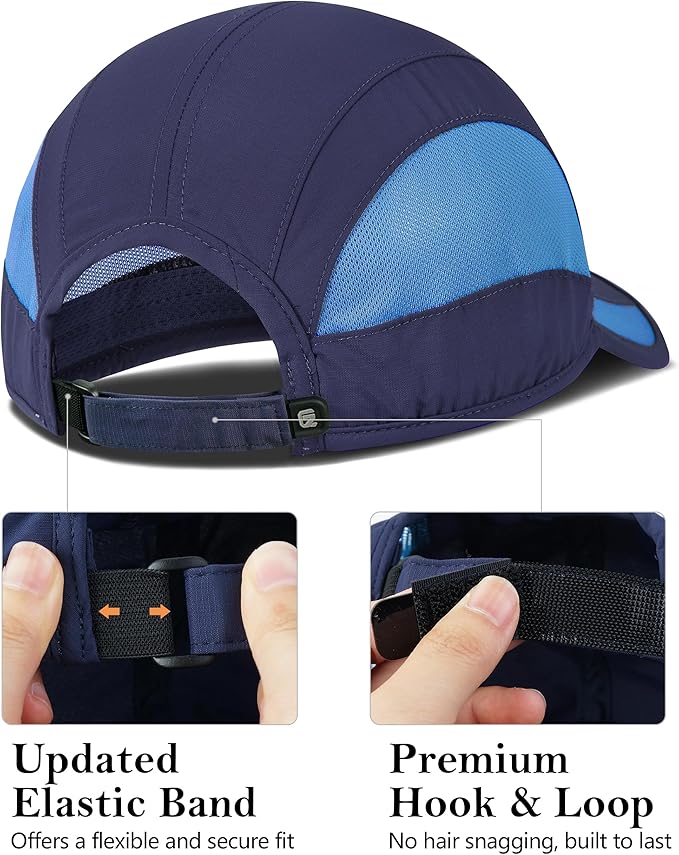 GADIEMKENSD Quick Dry Run Hat Cooling Breathable Mesh