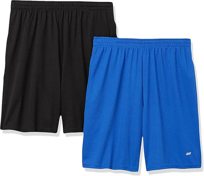 Amazon Essentials Men's Performance Tech Loose-Fit Shorts (Available in Big & Tall), Pack of 2