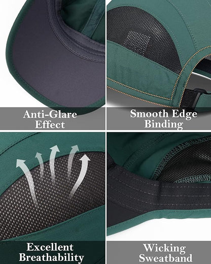 GADIEMKENSD Quick Dry Run Hat Cooling Breathable Mesh