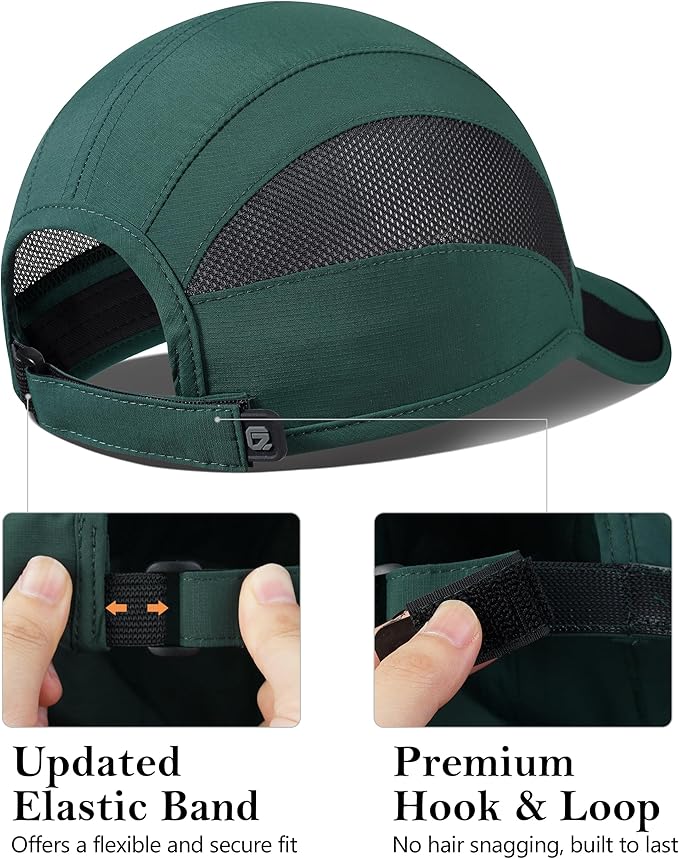 GADIEMKENSD Quick Dry Run Hat Cooling Breathable Mesh