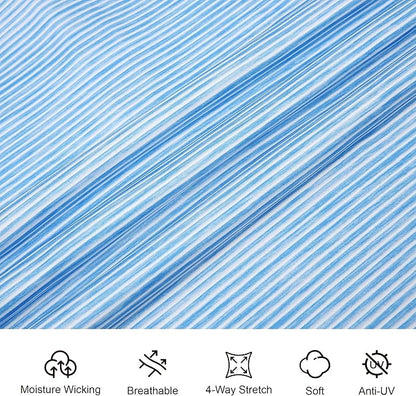 Esabel.C Jacquard Golf Shirts for Men Moisture Wicking Short Sleeve Performance Dry Fit Active Mens Polo Shirts