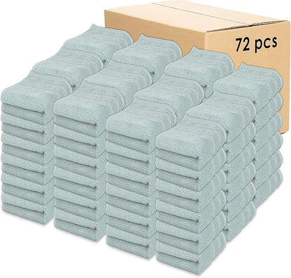 Kaufman - Premium Hand Towels Set for Bathroom, Spa, Gym, and Face Towel 100% Cotton Ring Spun, Ultra Soft Feel and Highly Absorbent Towels (Aqua, 72-PK)