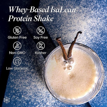 IsaLean Protein Shake - Complete Superfood Meal Replacement for Maintaining Healthy Weight and Lean Muscle Growth with 24 Vitamins and Minerals - 28.6 oz - 14 Meal Canister (Creamy French Vanilla)
