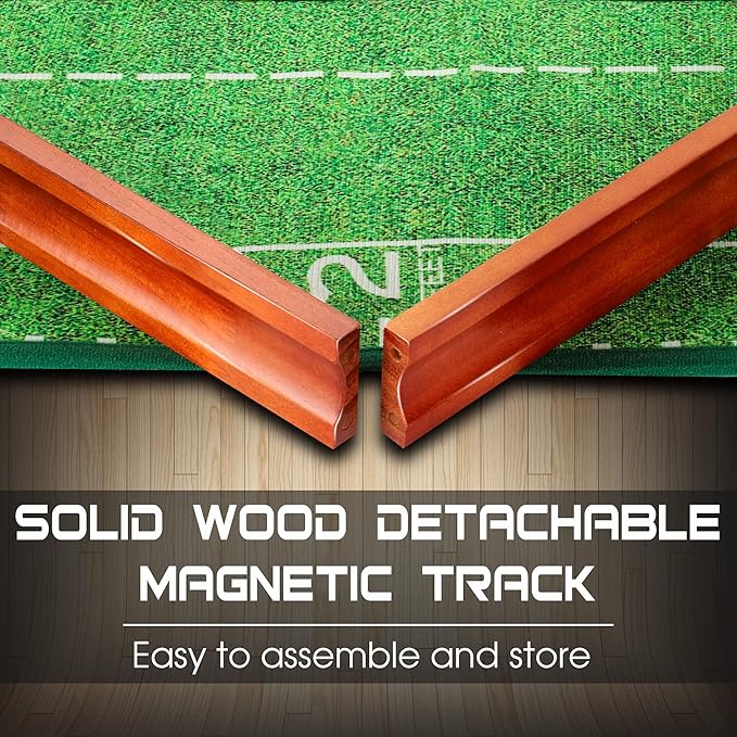 Golf Putting Mat with Ball Return, Indoor Putting Green Training Equipment for Home Office, Mini Golf Practice Aid, Portable Golf Training Mat for Men & Women