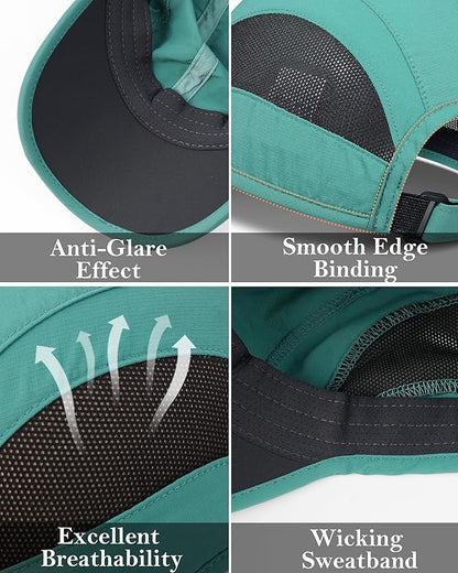 GADIEMKENSD Quick Dry Run Hat Cooling Breathable Mesh