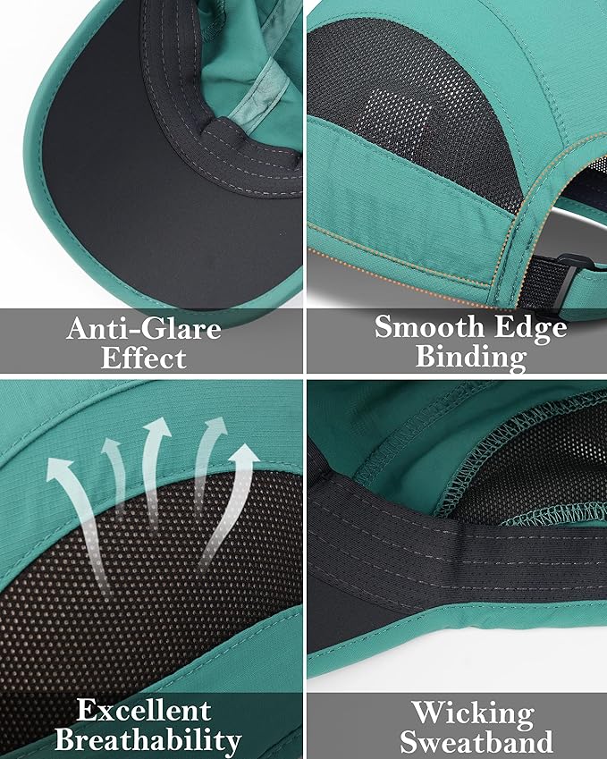 GADIEMKENSD Quick Dry Run Hat Cooling Breathable Mesh