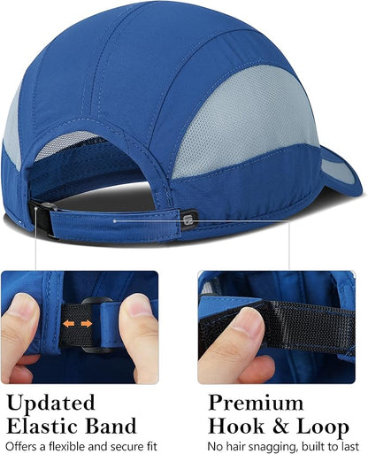 GADIEMKENSD Quick Dry Run Hat Cooling Breathable Mesh