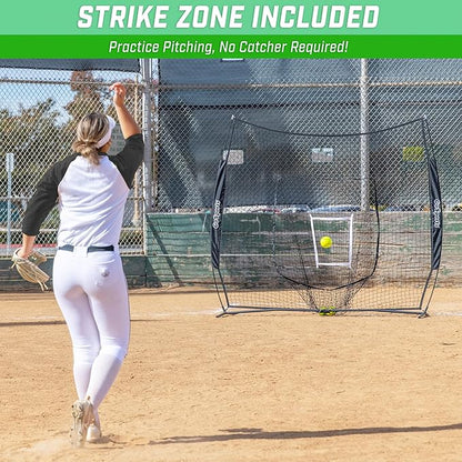 GoSportsGoSports Team Tone 7' x 7' Baseball & Softball Practice Hitting & Pitching Nets in Team Colors
