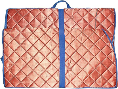 Infrared Sauna, Low EMF Negative Ion Portable Indoor Sauna with Chair and Heated Footpad, Copper, Large